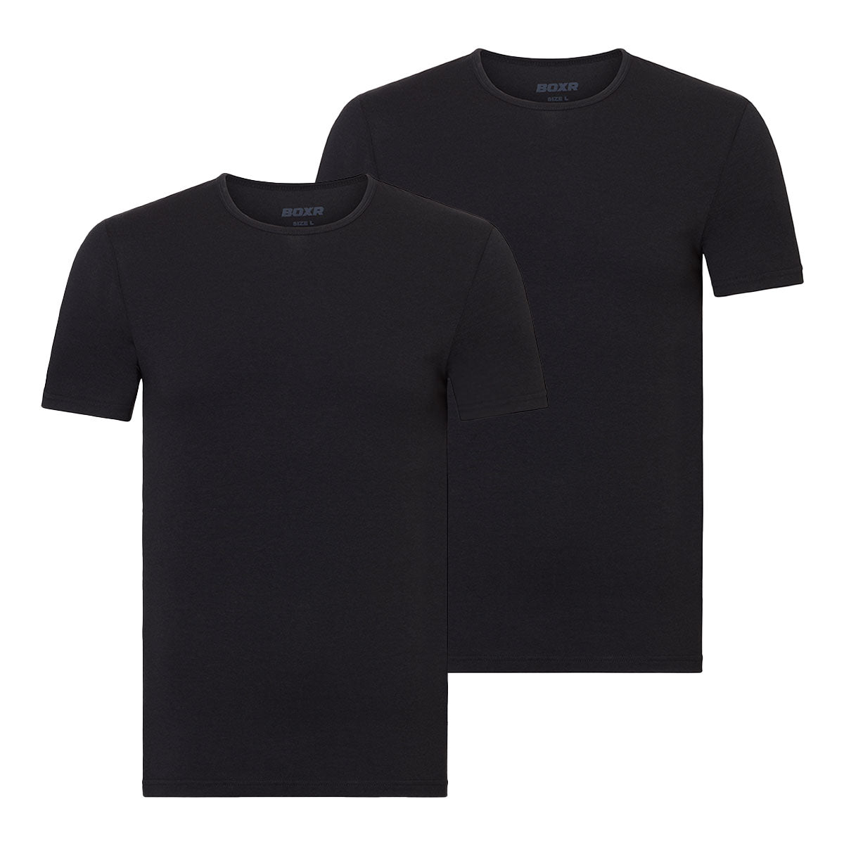 BOXR | Bamboe T-Shirt 2-Pack Zwart