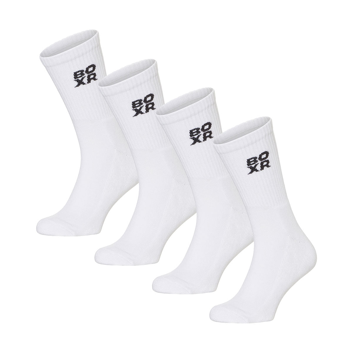 BOXR | Bamboe Sport Sokken 4-Pack Wit