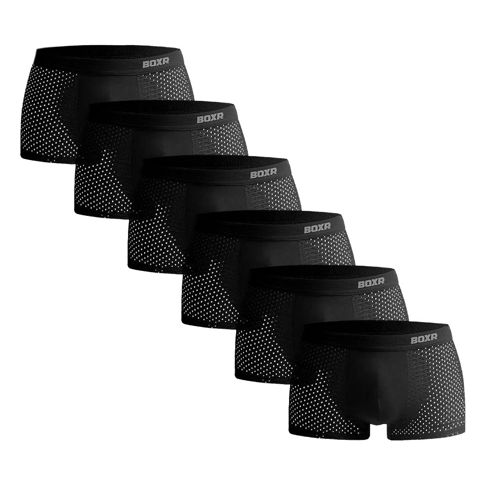 BOXR | Bamboe Boxers 2.0 - 6-Pack - Zwart