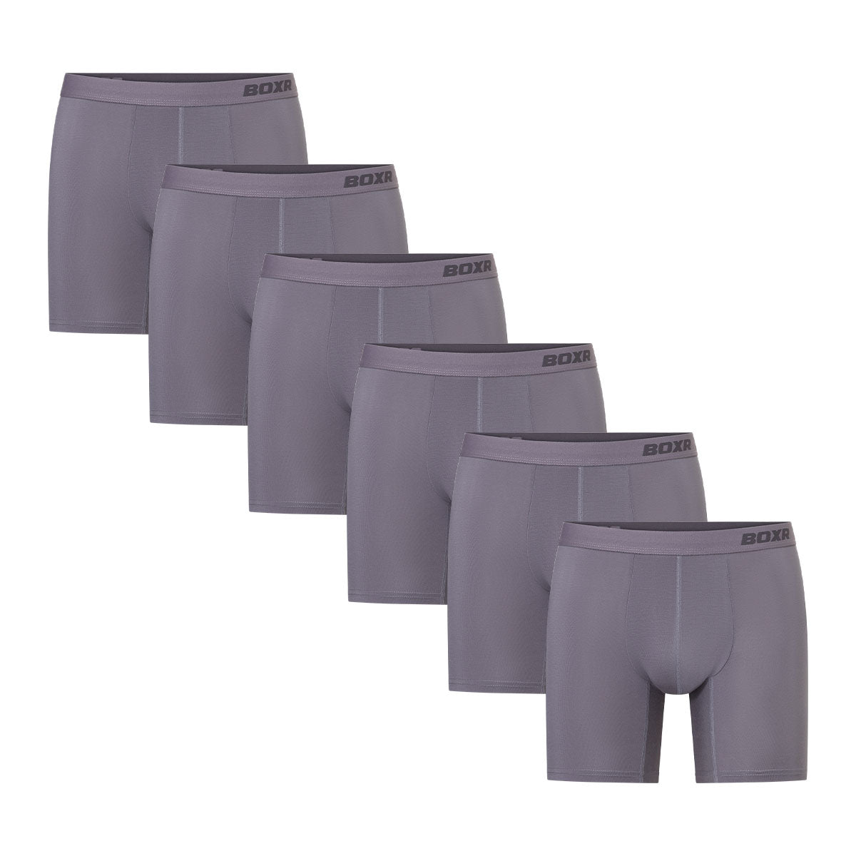 BOXR | Bamboe Boxershort Pro - 6-Pack - Grijs