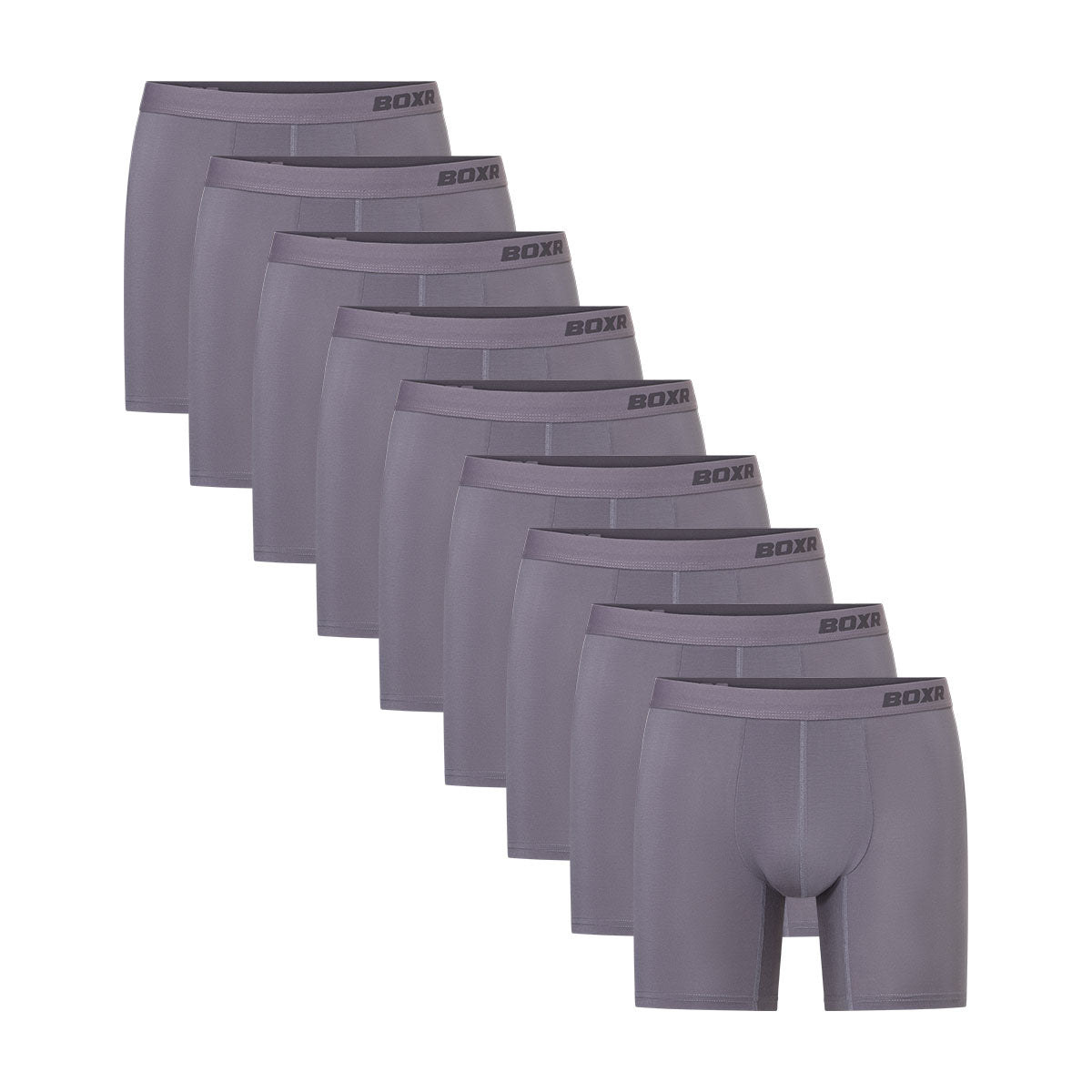 BOXR | Bamboe Boxershort Pro - 9-Pack - Grijs