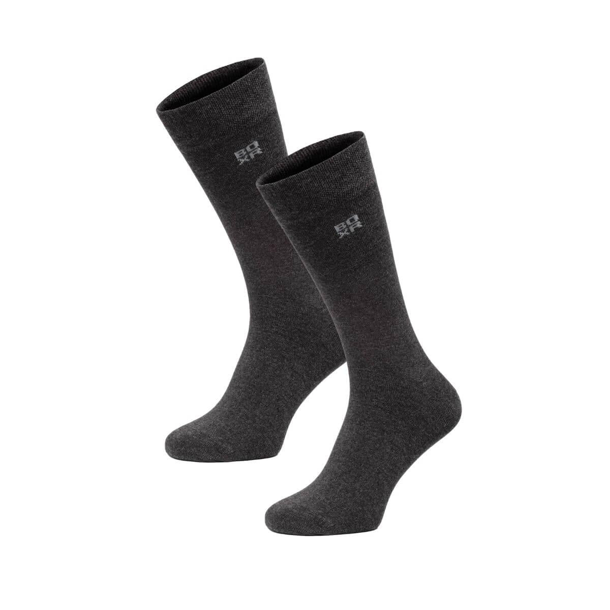 BOXR | Bamboe Sokken 2-Pack Antraciet