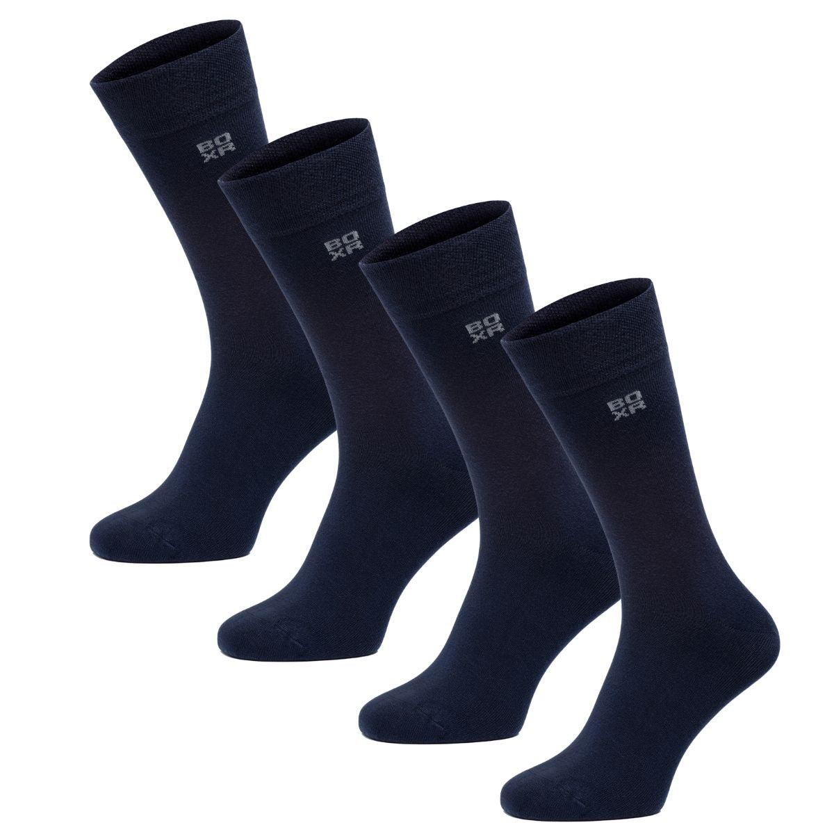 BOXR | Bamboe Sokken 4-Pack Marineblauw