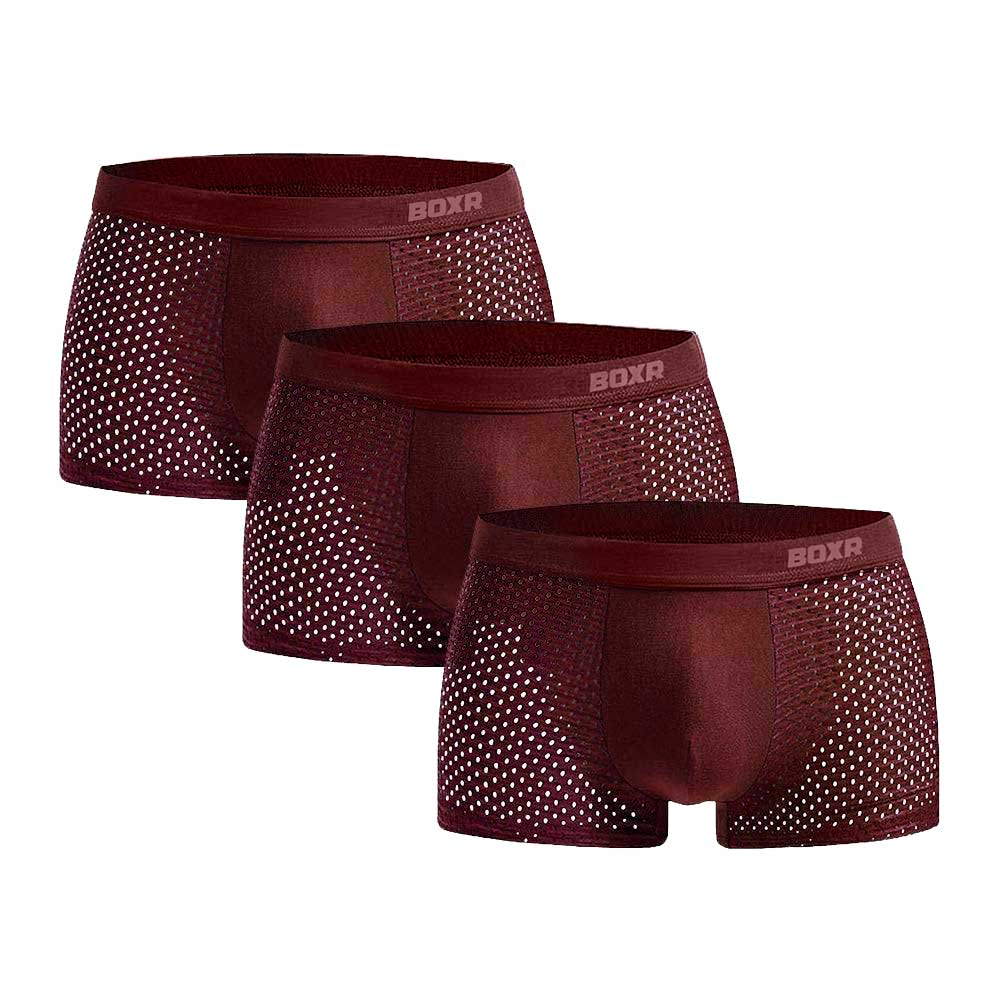 BOXR | Bamboe Boxers 2.0 - 3-Pack - Rood