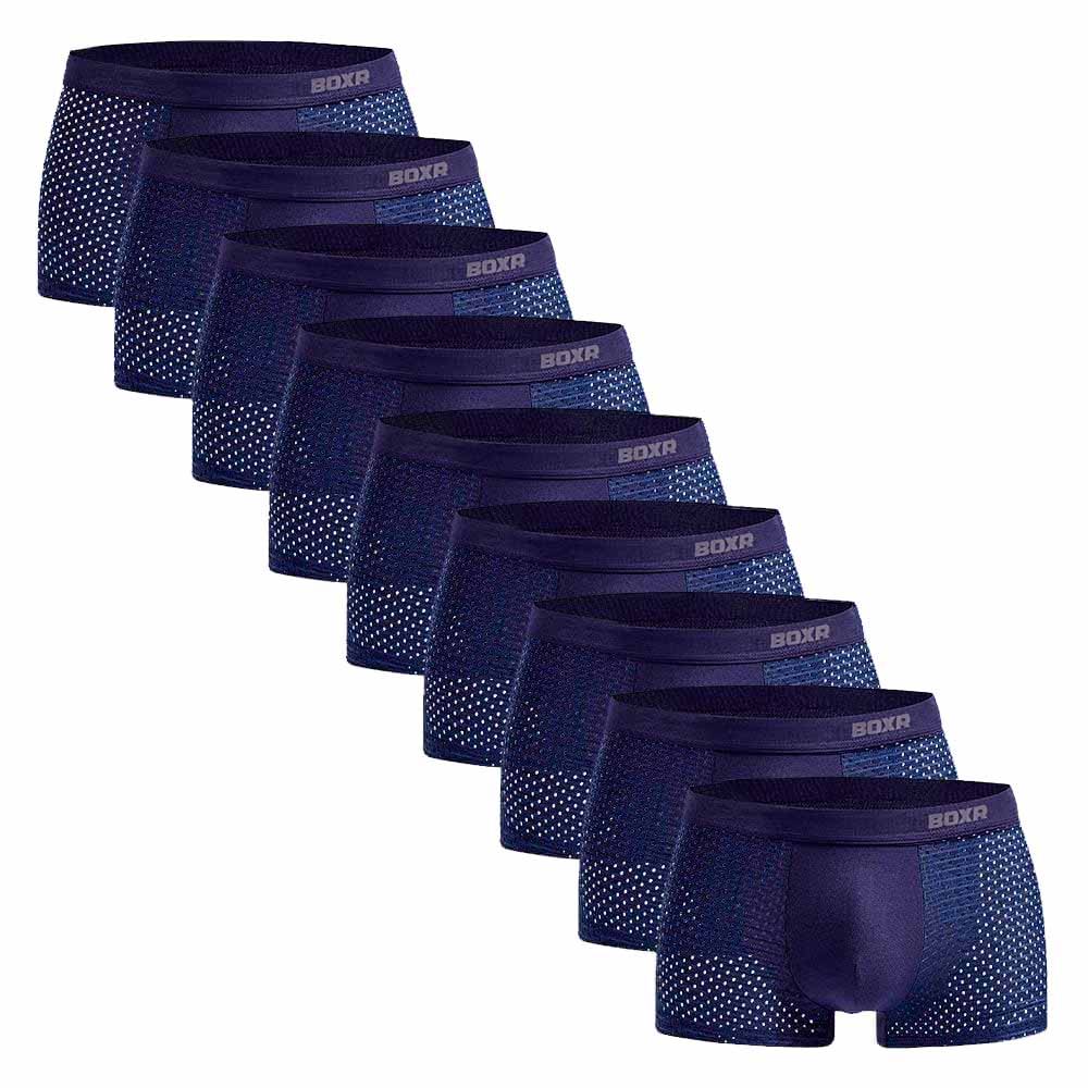 BOXR | Bamboe Boxers 2.0 - 9-Pack - Blauw