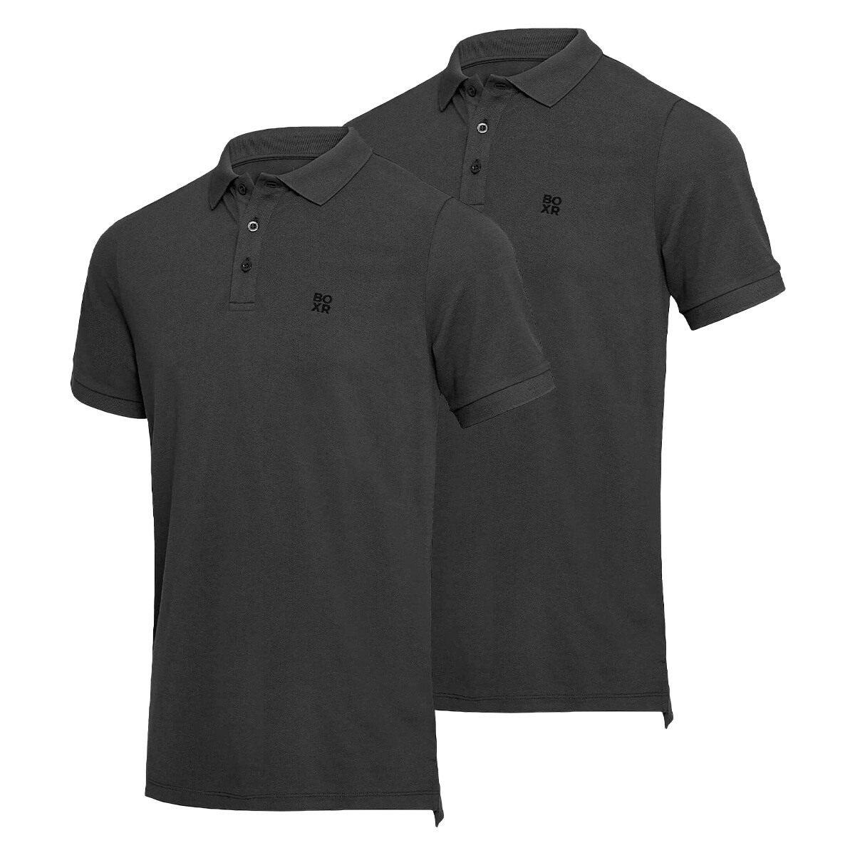 BOXR | Bamboe Polo 2-Pack Zwart