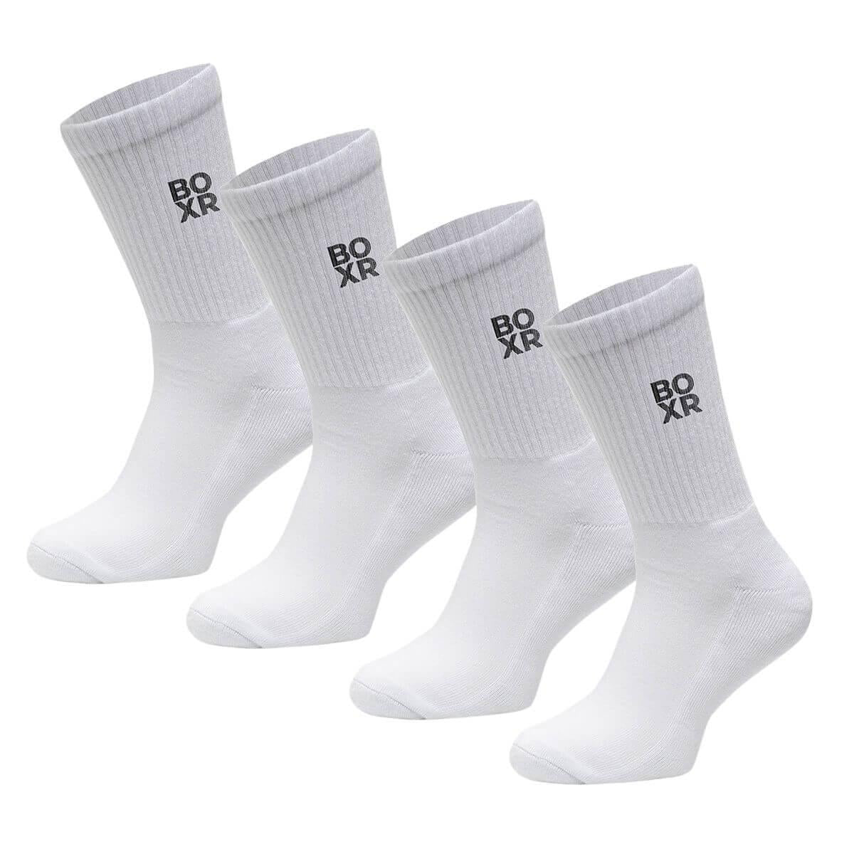 BOXR | Bamboe Sport Sokken 4-Pack Wit