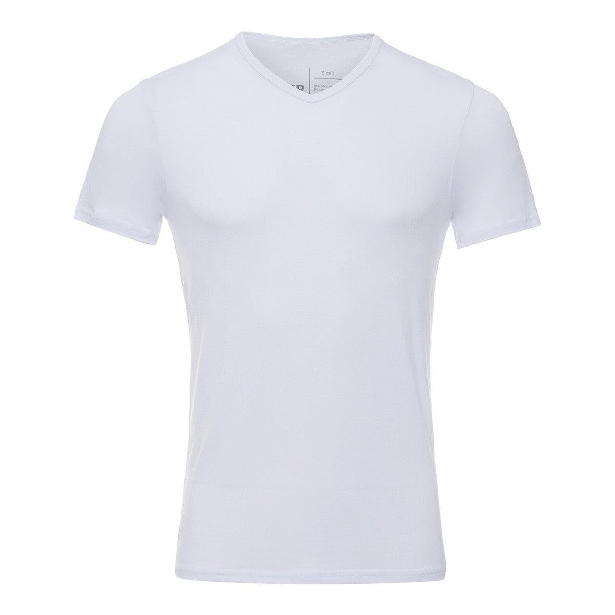 BOXR | Bamboe T-Shirt V-Neck 2-Pack Wit