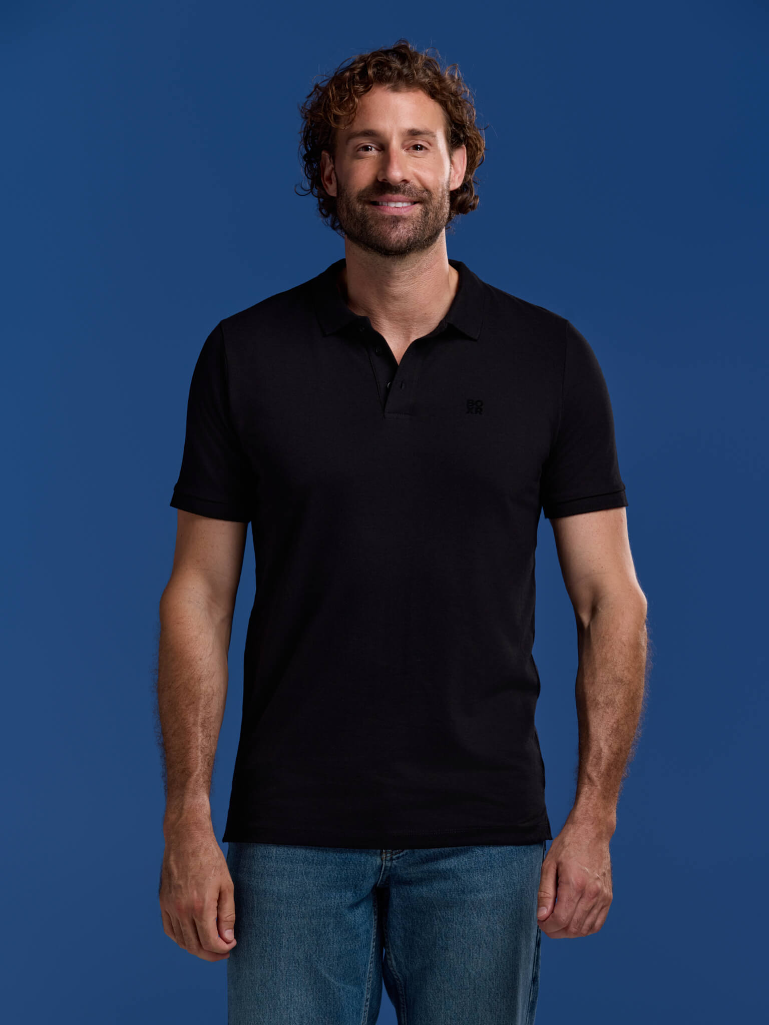 BOXR | Bamboe Polo Zwart