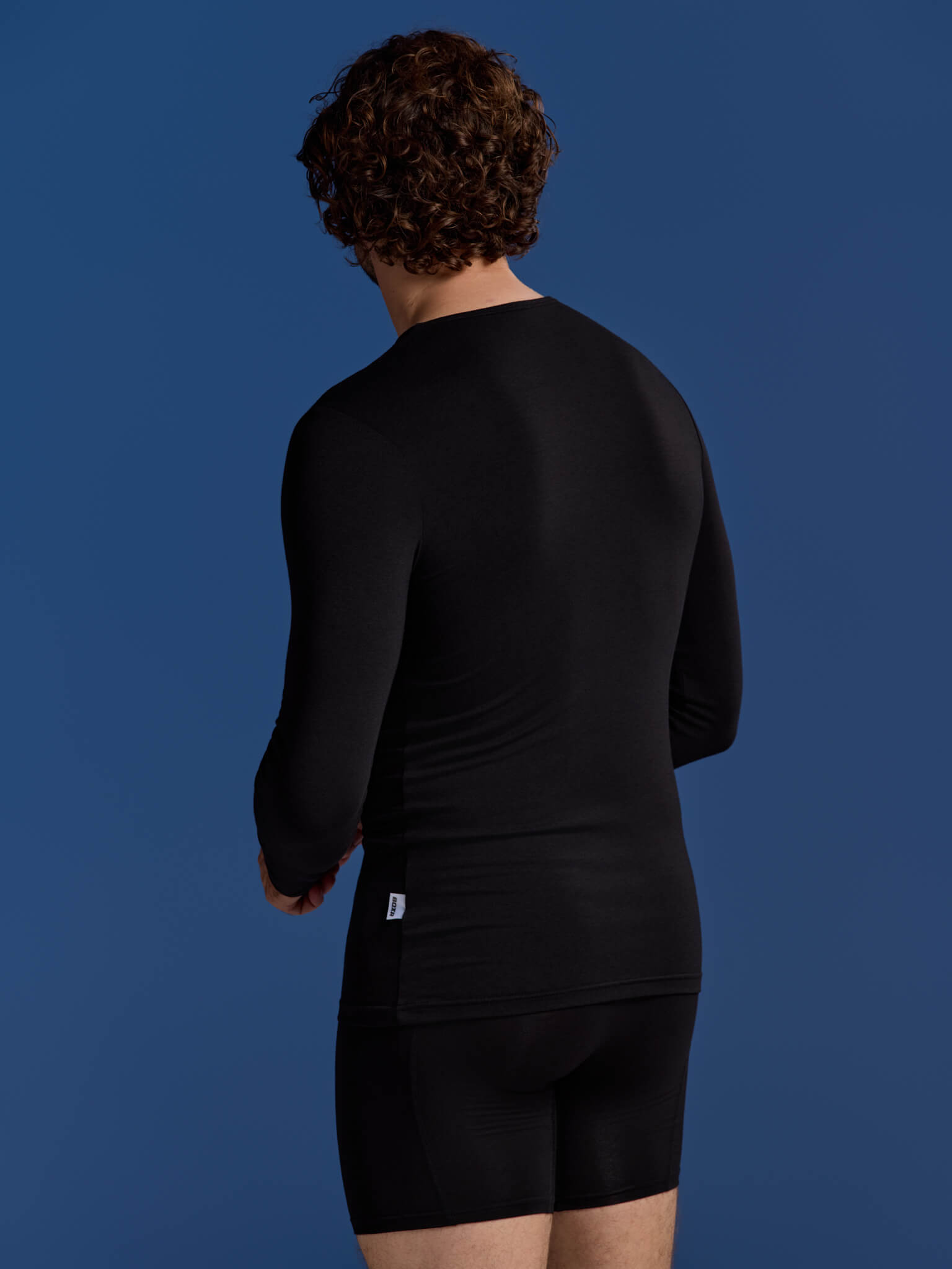 BOXR | Bamboe T-Shirt Longsleeve 4-Pack Zwart