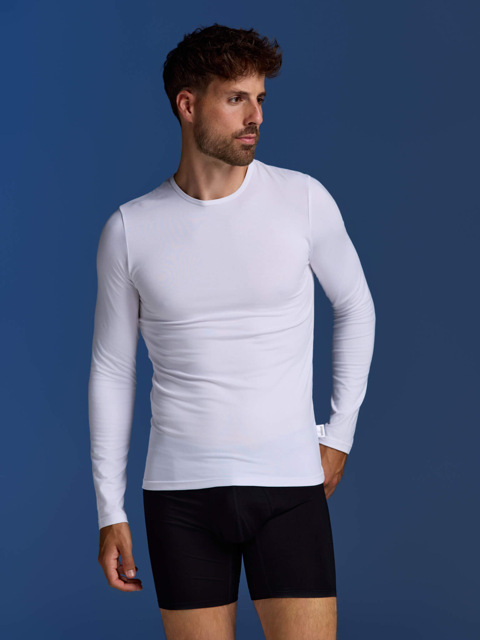 BOXR | Bamboe T-Shirt Longsleeve 4-Pack Wit