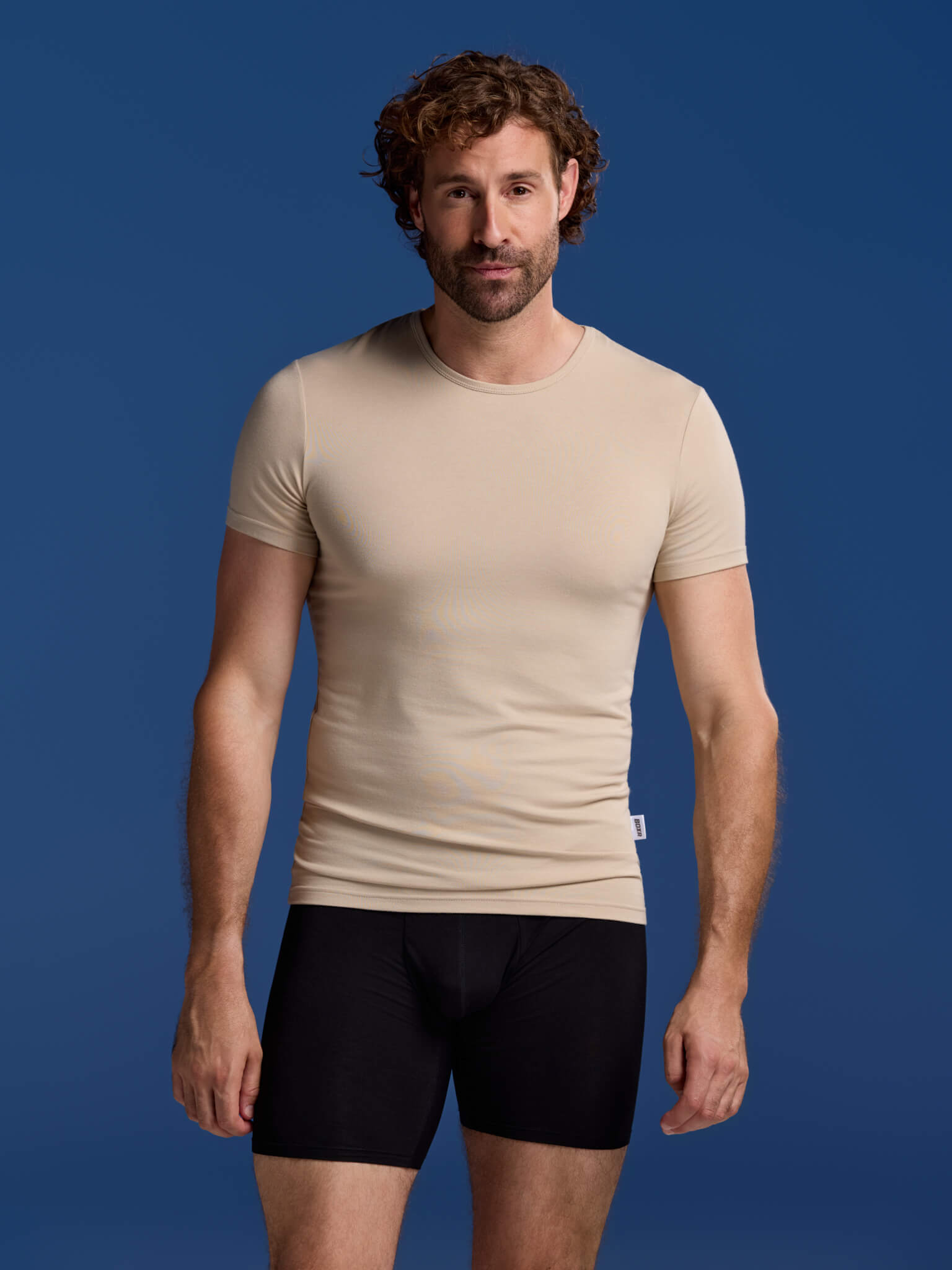 BOXR | Bamboe T-Shirt - 4-Pack - Khaki Beige