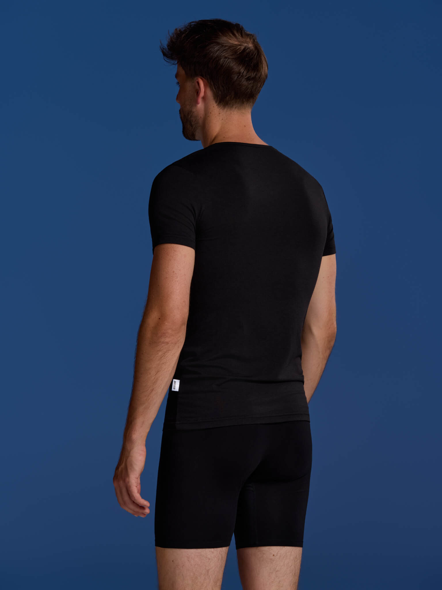 BOXR | Bamboe T-Shirt V-Neck 4-Pack Zwart