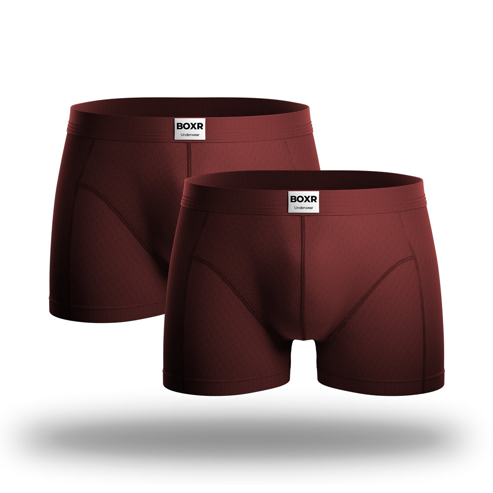 BOXR | The Classic Bamboe Boxers 2-Pack Rood