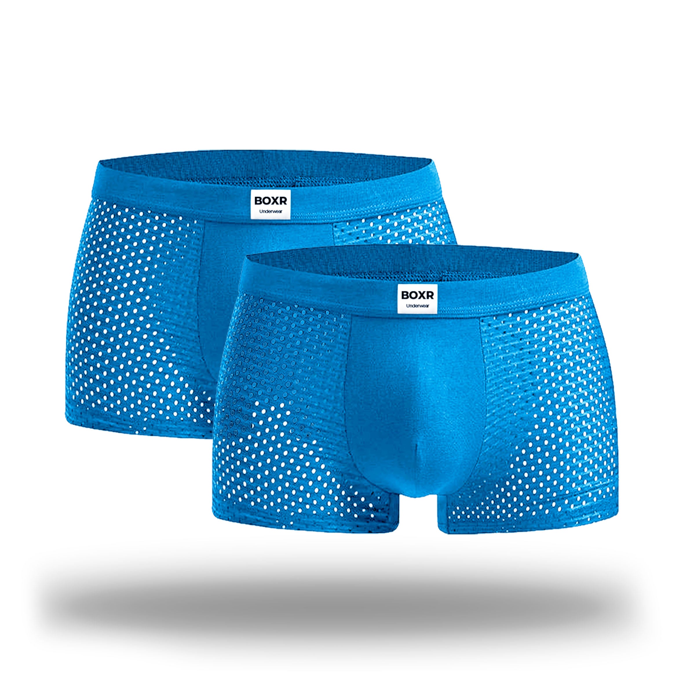 BOXR | Bamboe Boxers 2-Pack Zee-Blauw