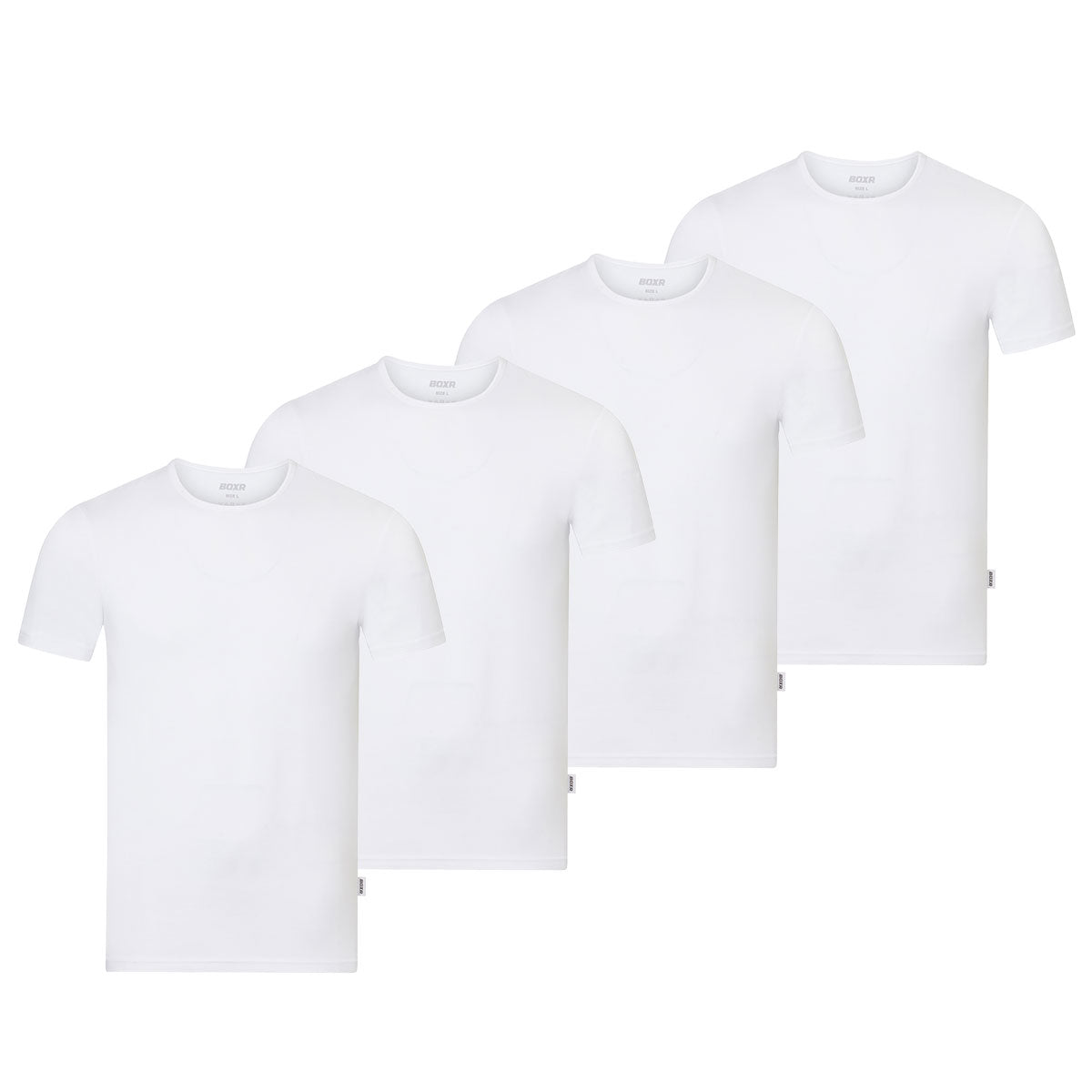 BOXR | Bamboe T-Shirt 4-Pack Wit