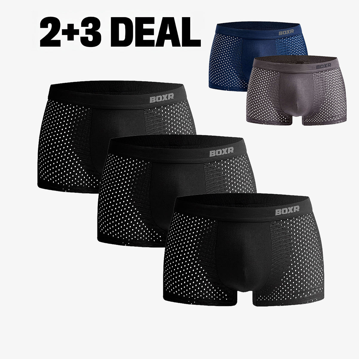 Bamboe Boxershorts Original 2+3 GRATIS