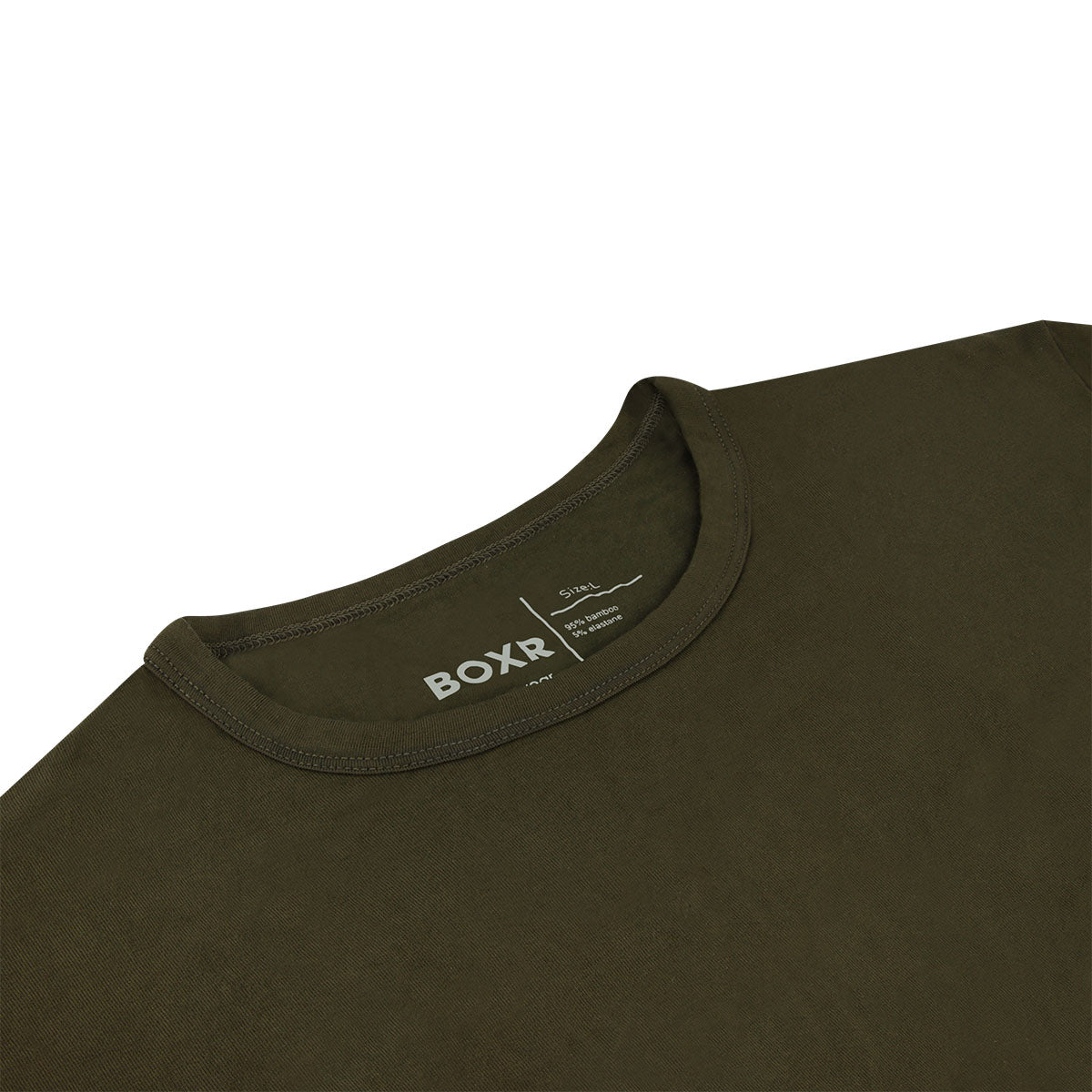 BOXR | Bamboe T-Shirt 2-Pack Olijfgroen