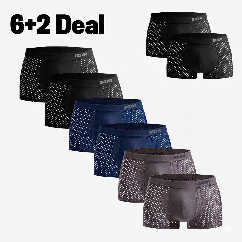 Bamboe Boxershorts Original 6+2 GRATIS