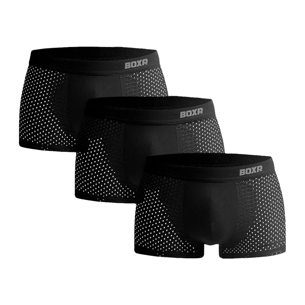 BOXR | Bamboe Boxers 2.0 - 3-Pack - Zwart