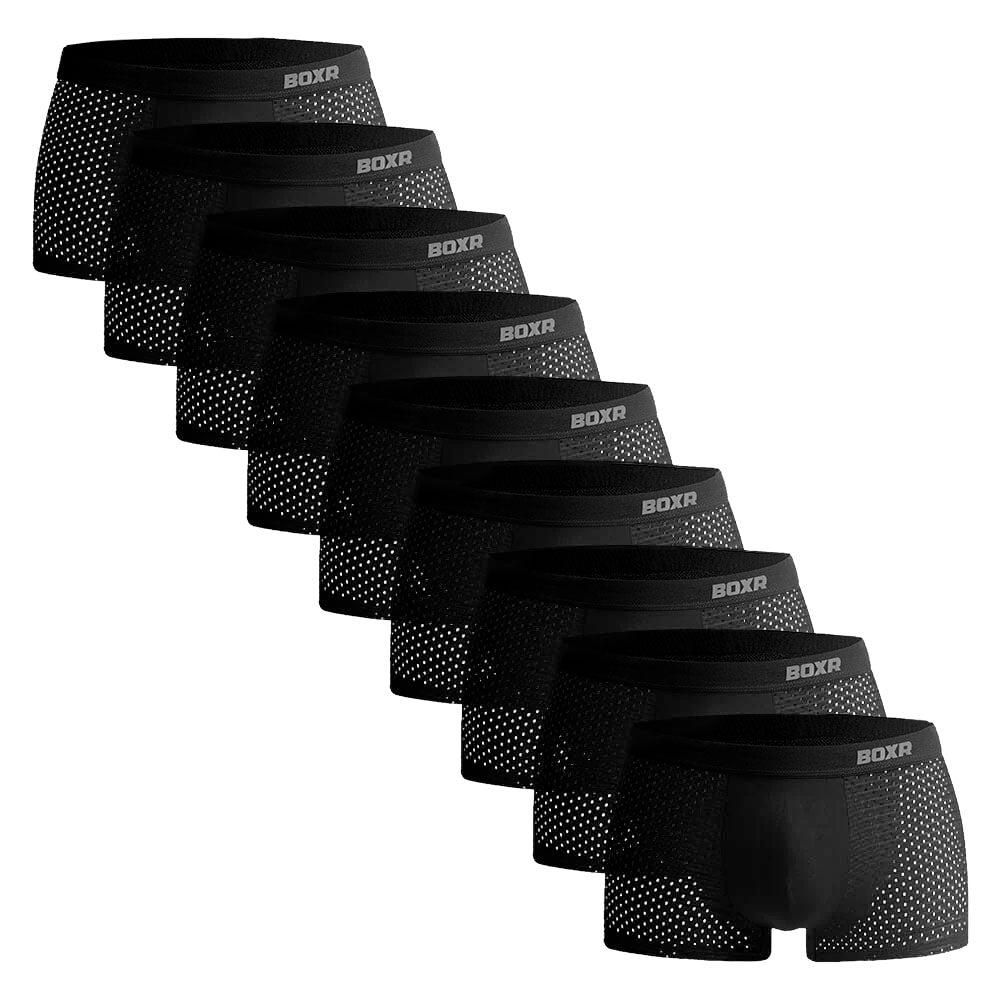 BOXR | Bamboe Boxers 2.0 - 9-Pack - Zwart