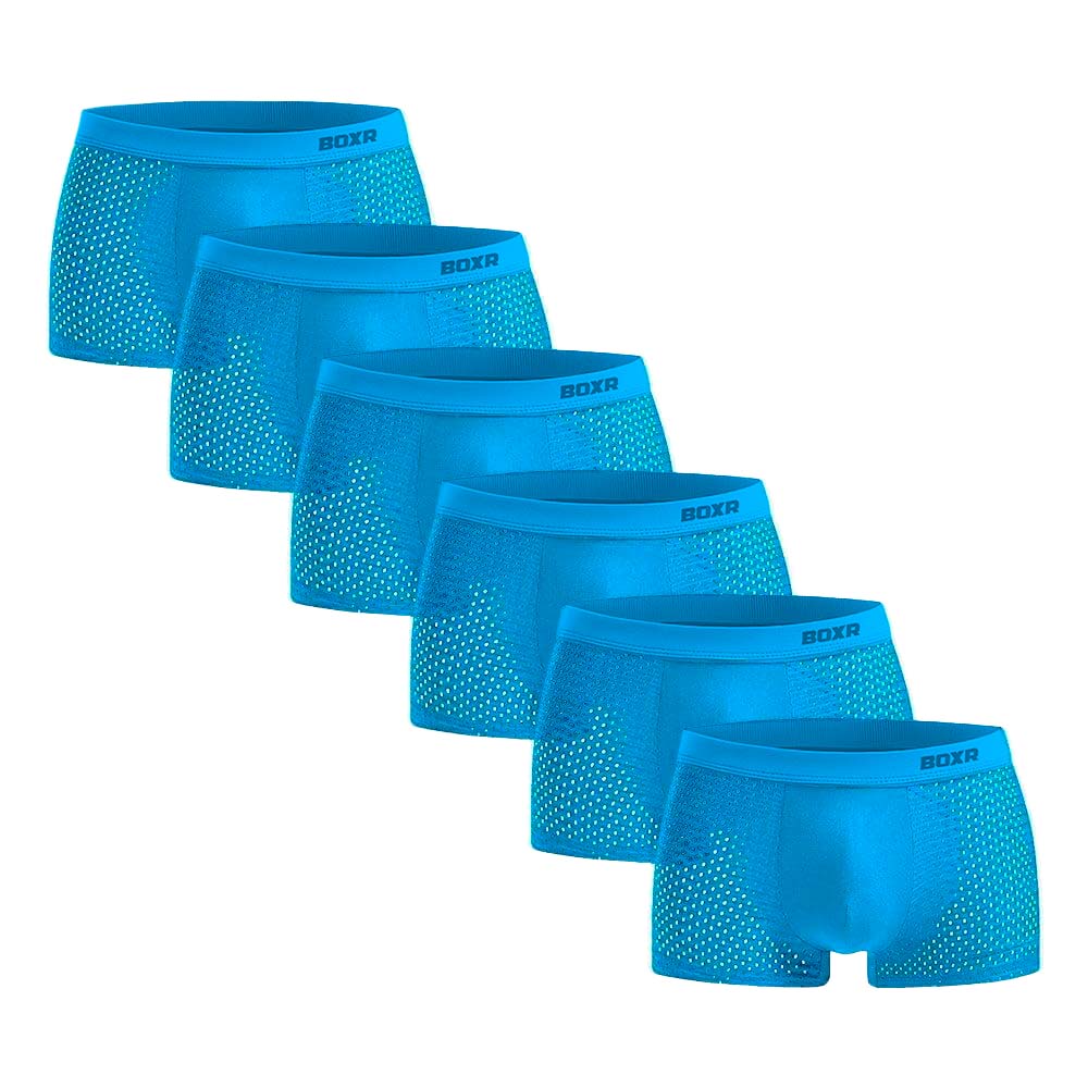 BOXR | Bamboe Boxers 2.0 - 6-Pack - Zee-blauw