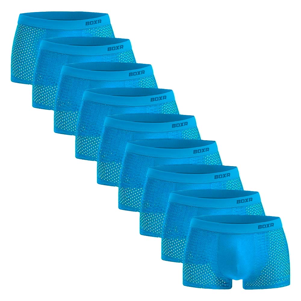 BOXR | Bamboe Boxers 2.0 - 9-Pack - Zee-blauw