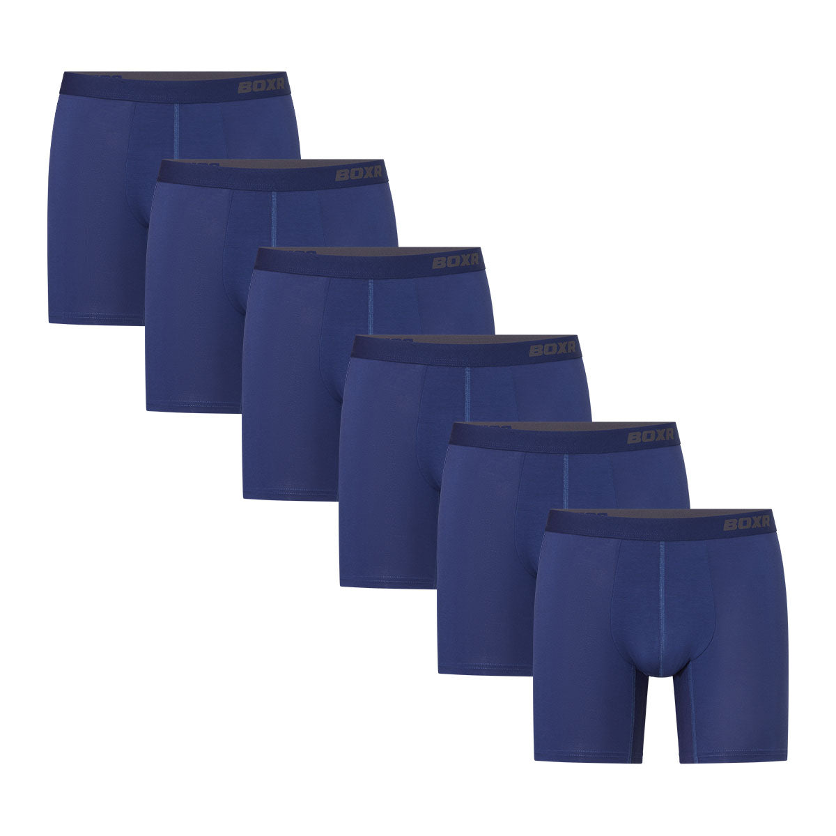 BOXR | Bamboe Boxershort Pro - 6-Pack - Blauw