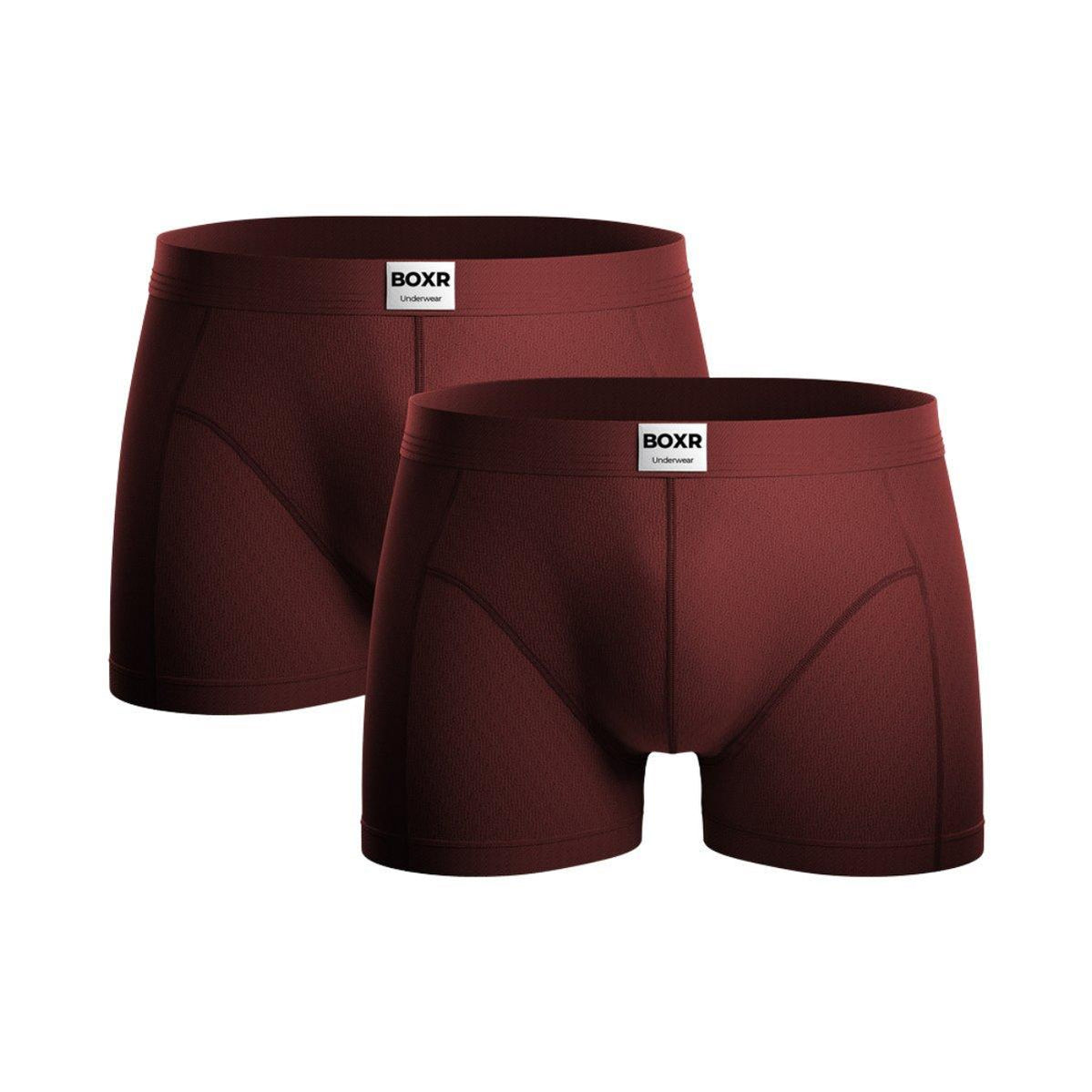 BOXR | The Classic Bamboe Boxers 2-Pack Rood