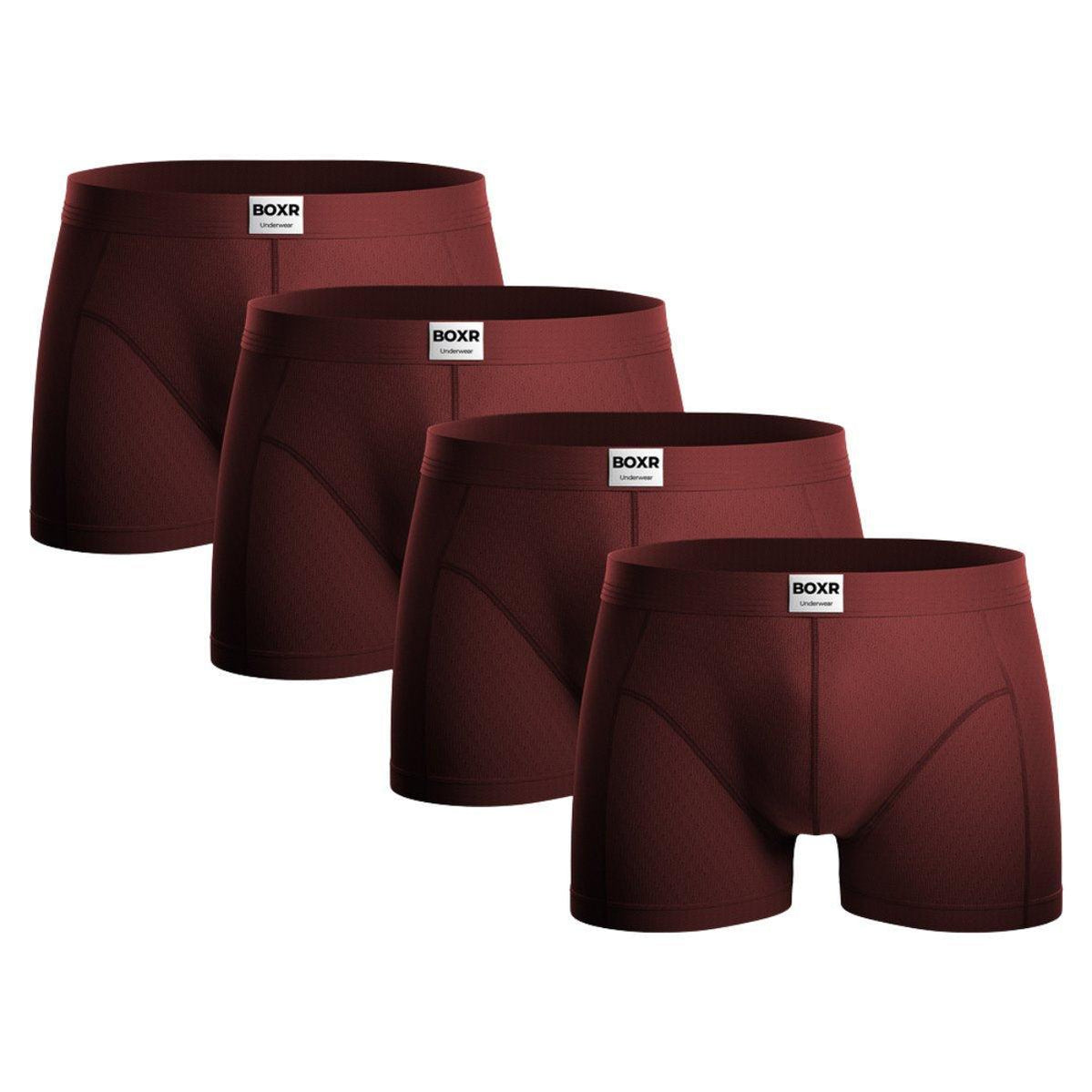 BOXR | The Classic Bamboe Boxers 4-Pack Rood