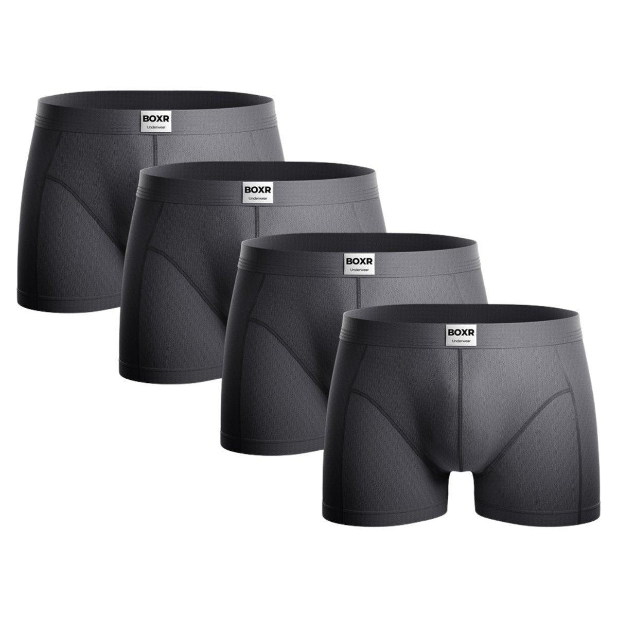 BOXR | The Classic Bamboe Boxers 4-Pack Grijs