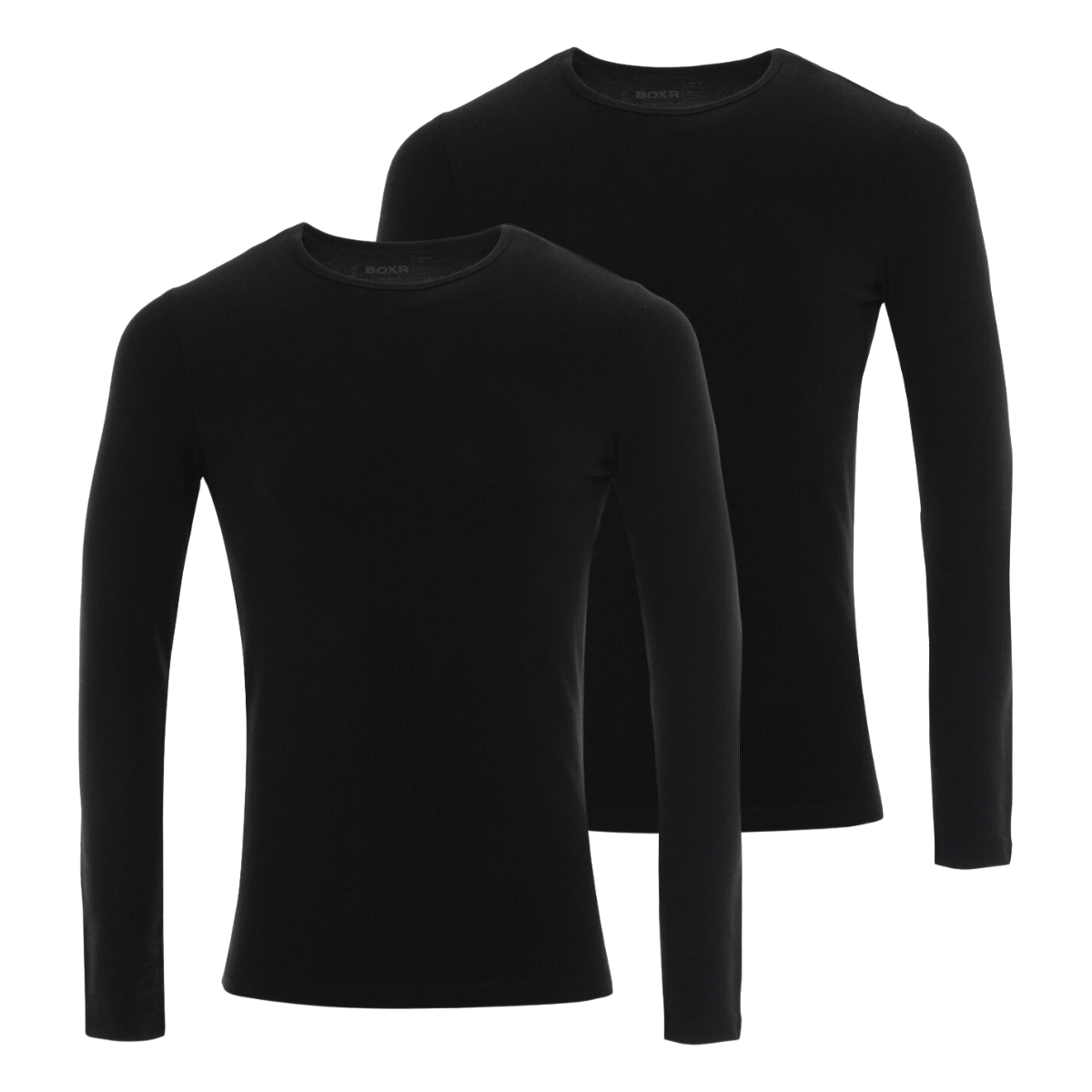 BOXR | Bamboo T-Shirt Longsleeve 2-Pack Black