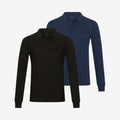 Bamboe Polo's Lange Mouwen 2-pack