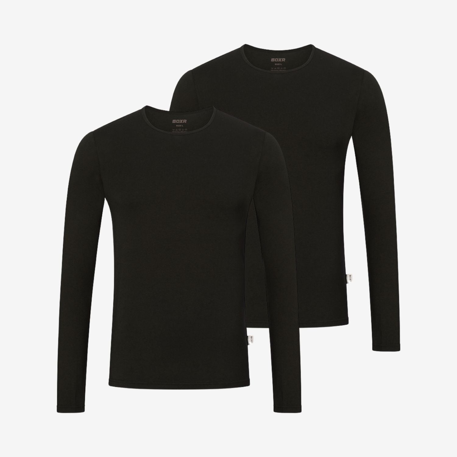 Bamboe onderhemden lange mouwen 2-Pack