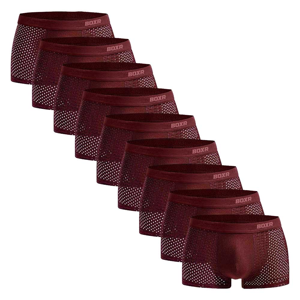 BOXR | Bamboe Boxers 2.0 - 9-Pack - Rood