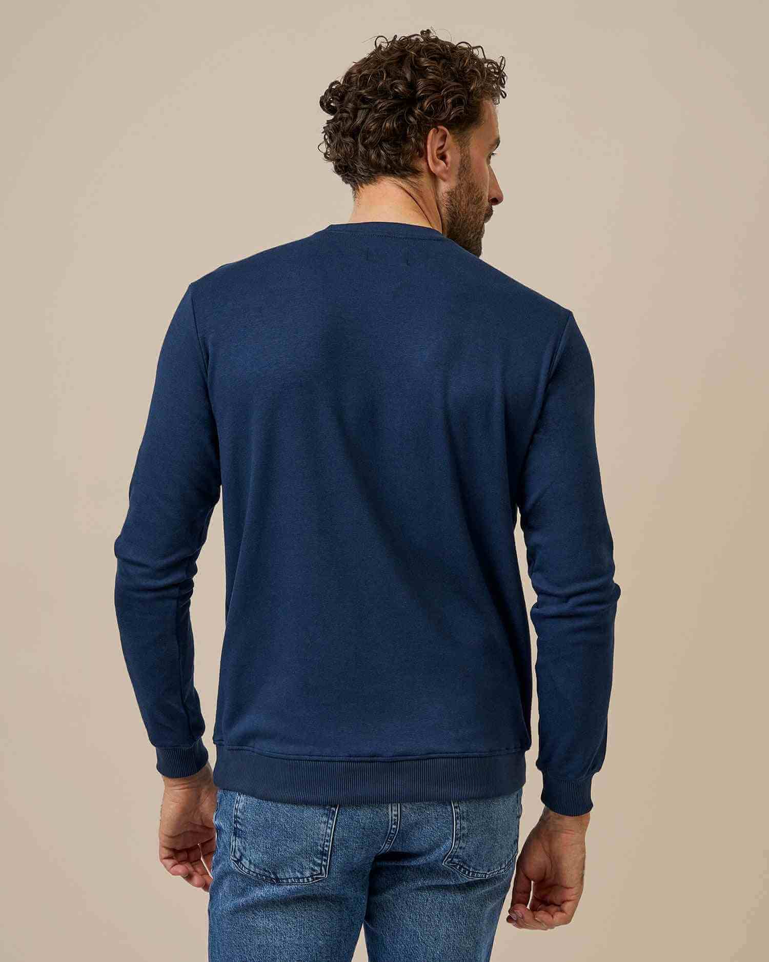 BOXR | Pullover Crew-neck Marineblauw