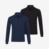 Bamboe Quarter-zip Truien 2-pack
