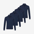 Bamboe quarter-zip truien 4-Pack