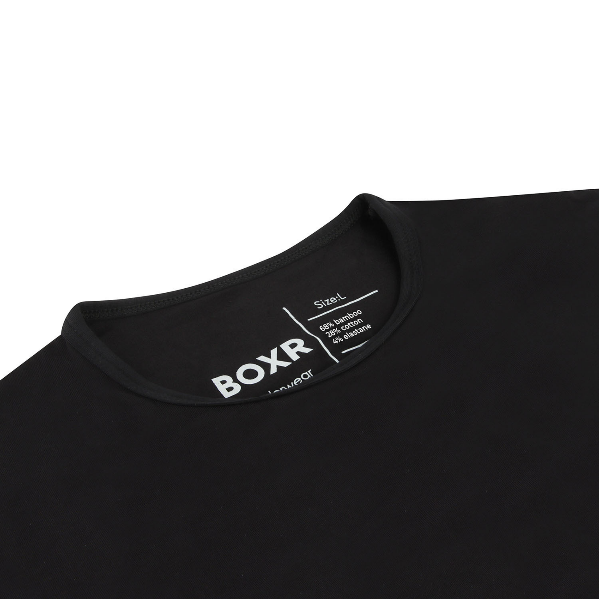 BOXR | Bamboe T-Shirt 4-Pack Zwart