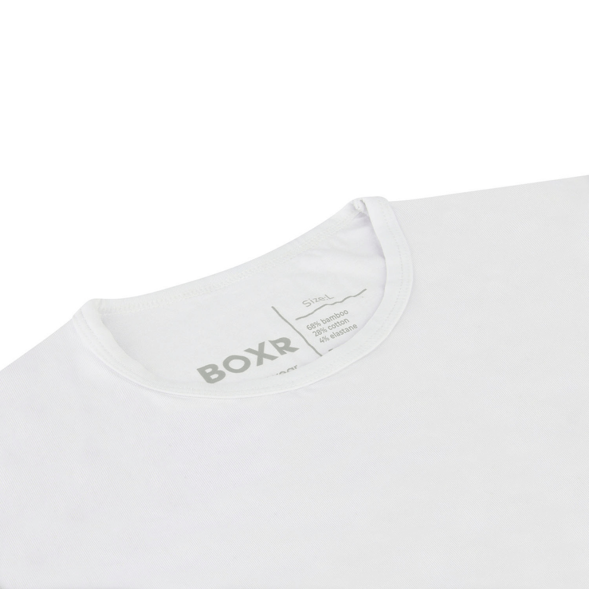 BOXR | Bamboe T-Shirt Longsleeve 2-Pack Wit