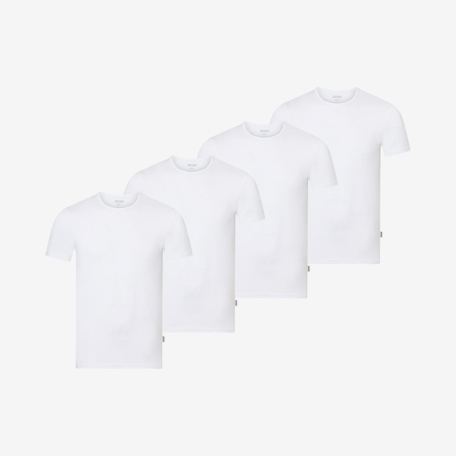 Bamboe ondershirts ronde hals 4-Pack