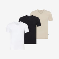 Bamboe ondershirts v-neck 3-Pack