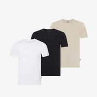 Bamboe ondershirts ronde hals 3-Pack