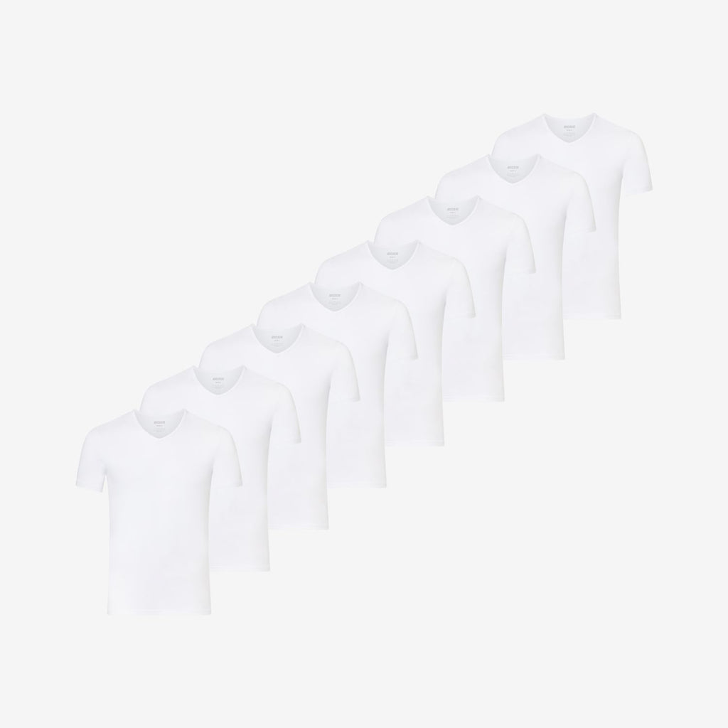 Bamboe ondershirts v-neck 8-Pack