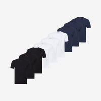 Bamboe T-shirts (Regular Fit) Multicolor 9-pack