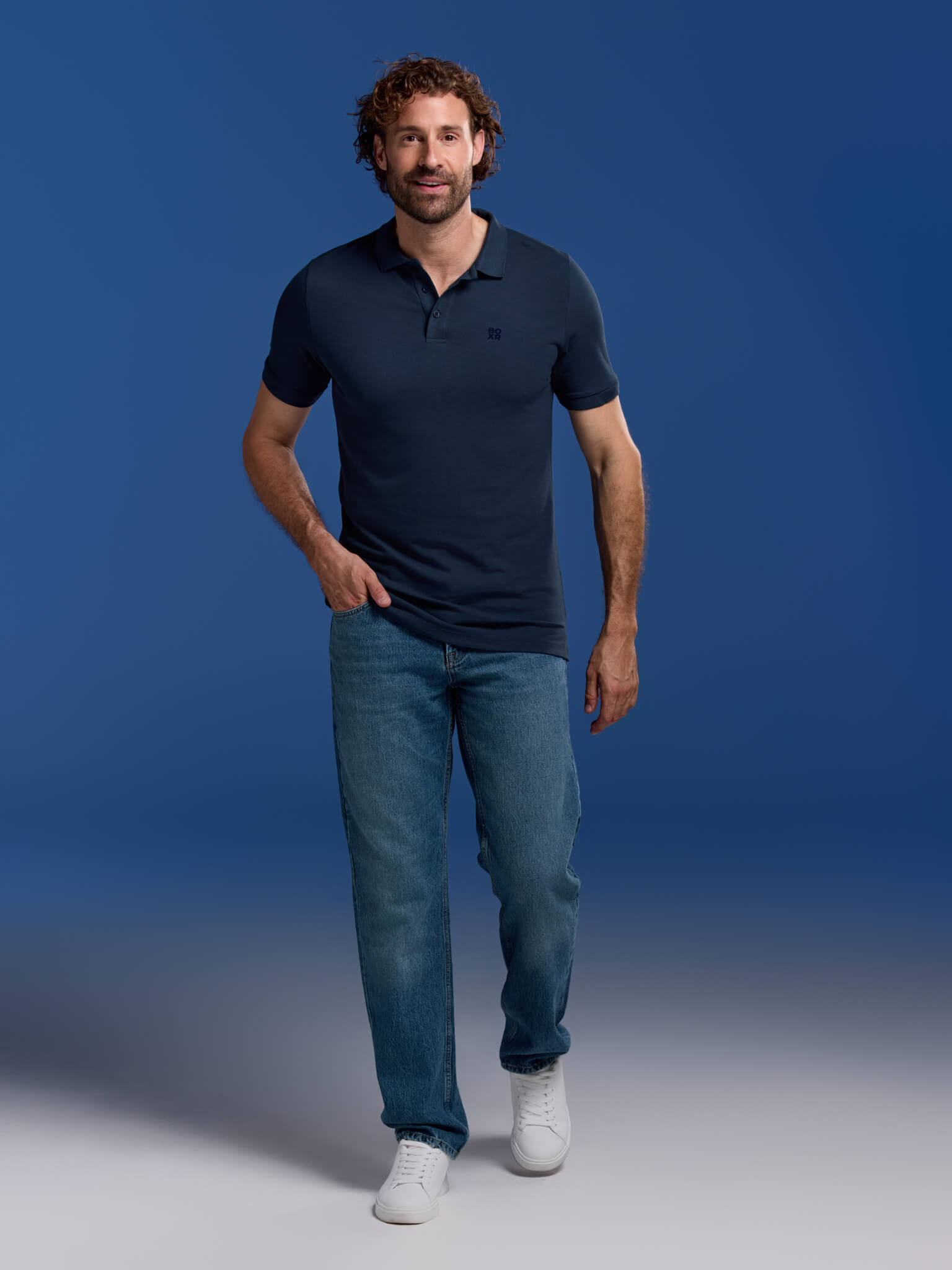 BOXR | Bamboe Polo Marineblauw