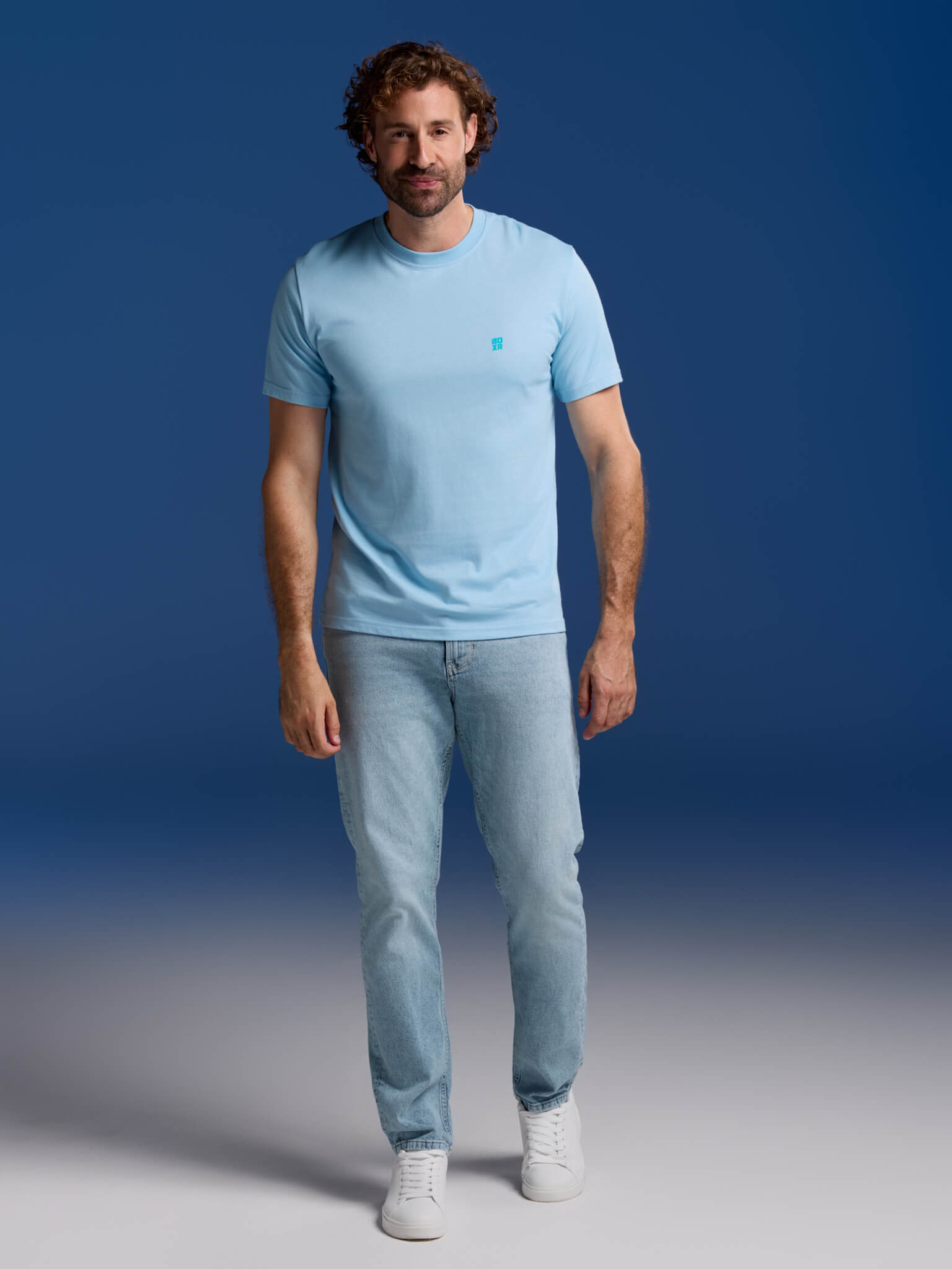 BOXR | Bamboe Casual T-Shirt 5-Pack Lichtblauw