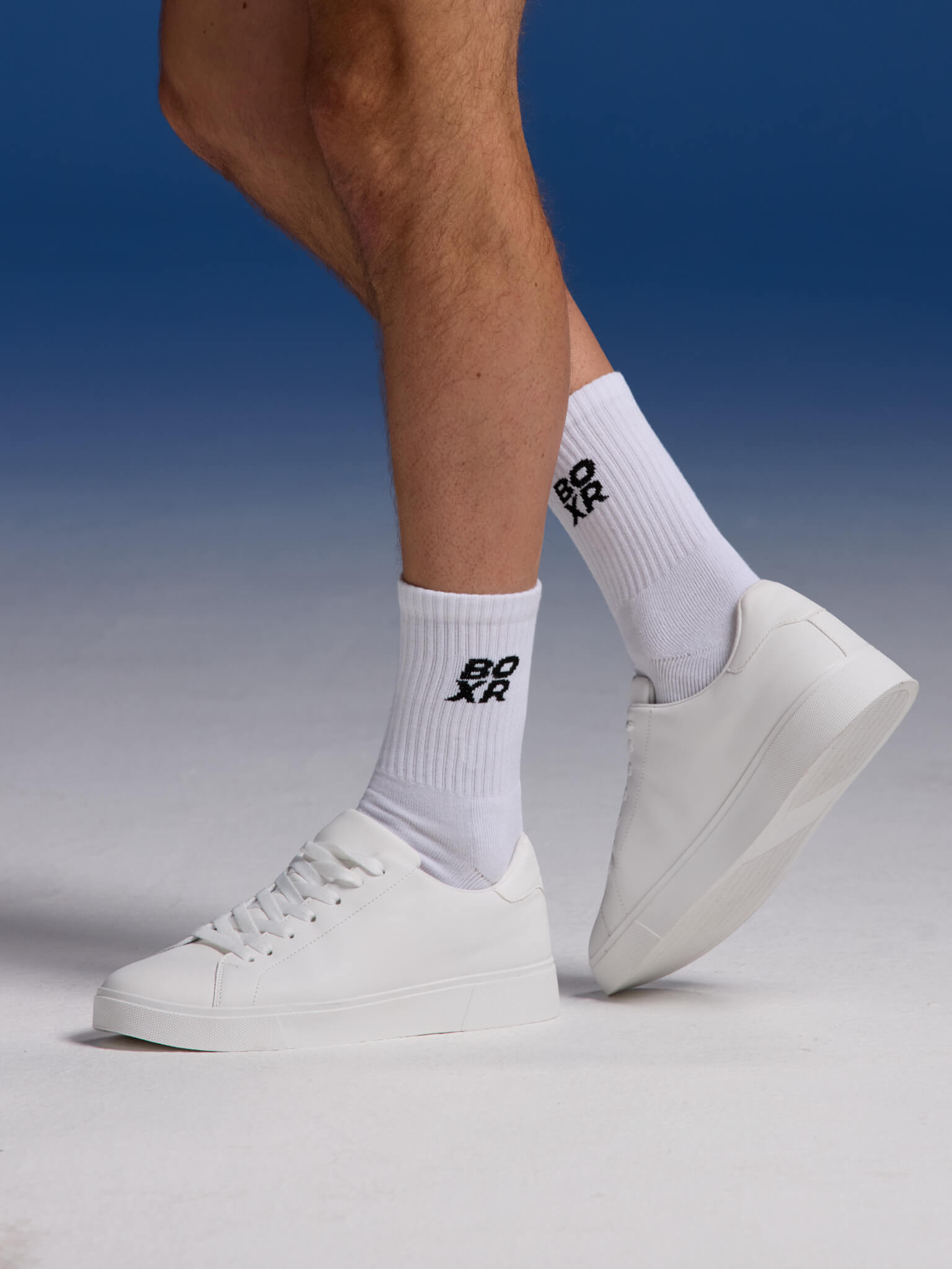 BOXR | Bamboe Sport Sokken 4-Pack Wit