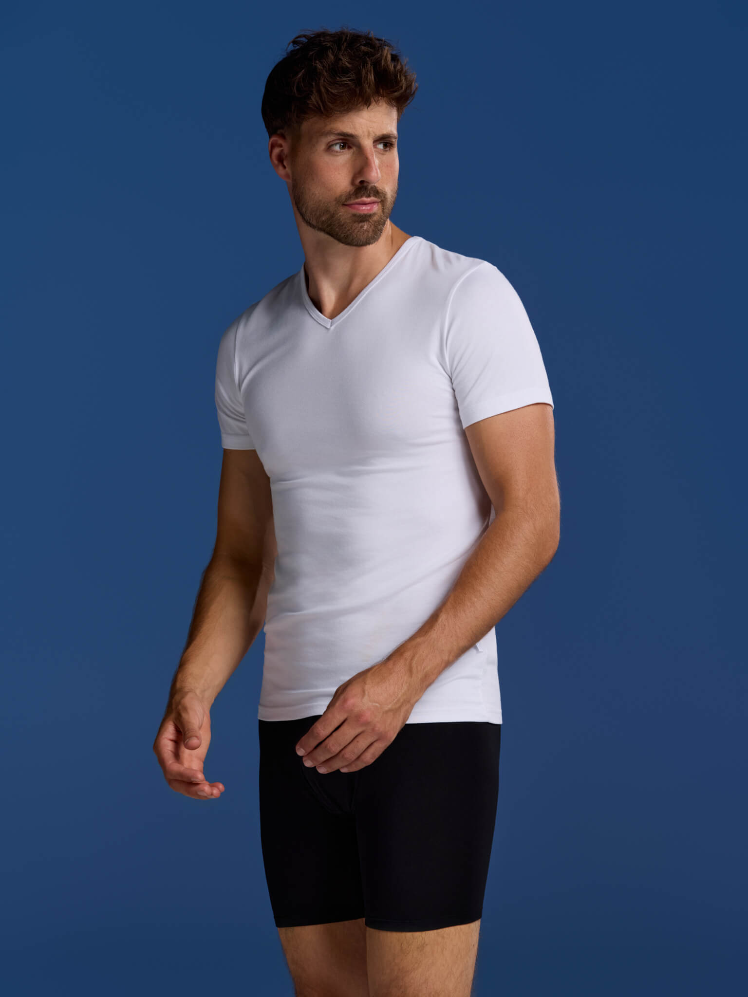 BOXR | Bamboe T-Shirt V-Neck 2-Pack Wit