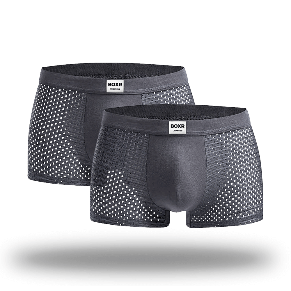 BOXR | Bamboe Boxers 2-Pack Grijs